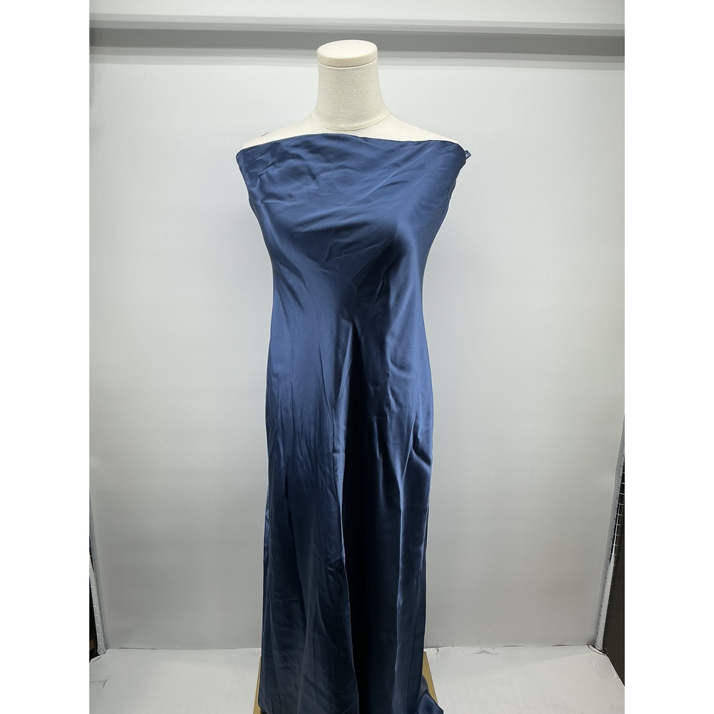 100% Washable Silk Strapless Midi Dress